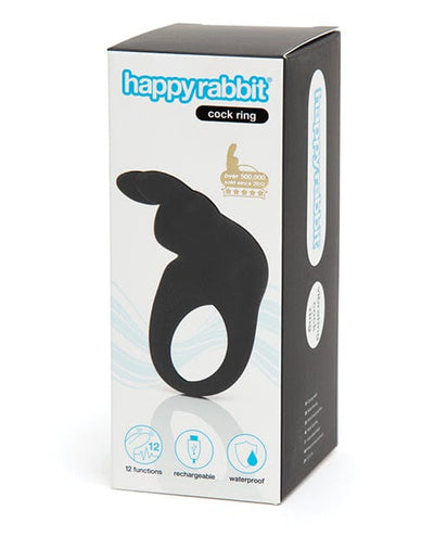 Lovehoney Ltd Happy Rabbit Rechargeable Cock Ring Black Penis Toys