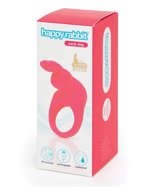 Lovehoney Ltd Happy Rabbit Rechargeable Cock Ring Pink Penis Toys