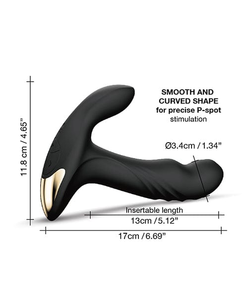 Lovely Planet Dorcel P-joy Double Action Prostate Massager - Black Anal Toys