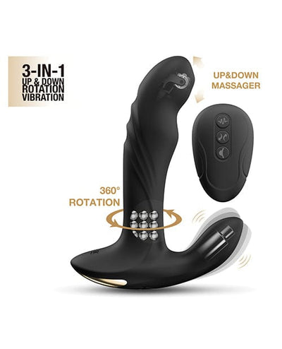 Lovely Planet Dorcel P-joy Double Action Prostate Massager - Black Anal Toys