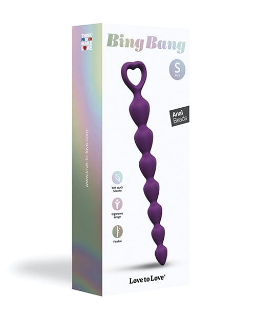 Lovely Planet Love To Love Bing Bang Anal Beads Violet Small Anal Toys