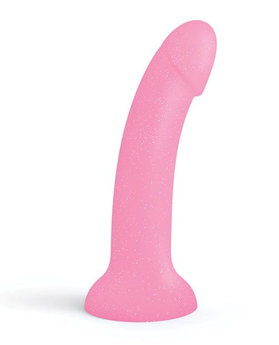Lovely Planet Love To Love Curved Suction Cup Dildolls Glitzy - Glitter Pink Dildos