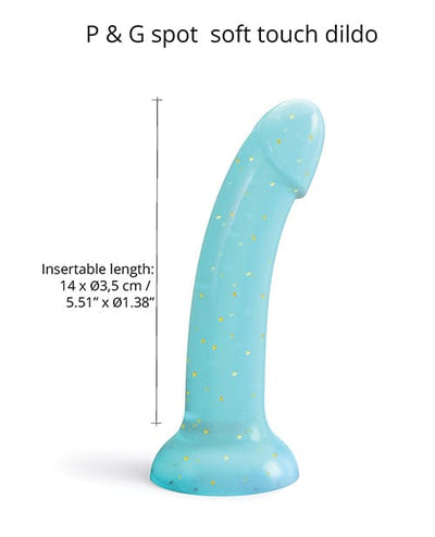 Lovely Planet Love To Love Curved Suction Cup Dildolls Nightfall - Blue Dildos