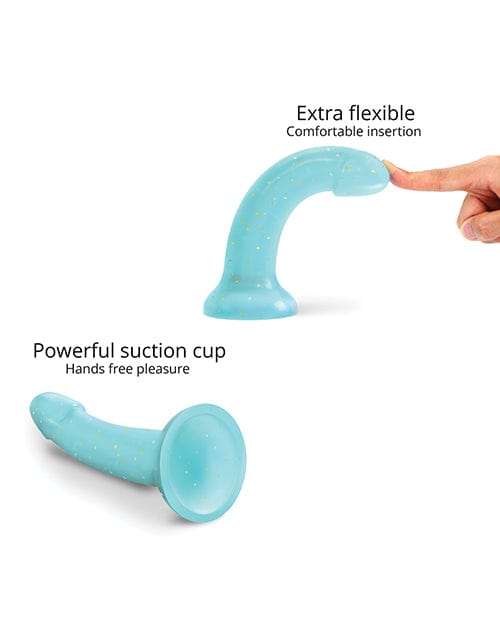 Lovely Planet Love To Love Curved Suction Cup Dildolls Nightfall - Blue Dildos