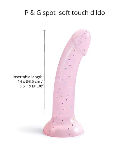 Lovely Planet Love To Love Curved Suction Cup Dildolls Starlight - Pink Dildos