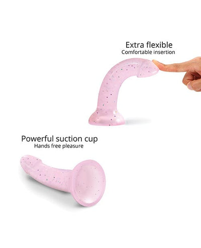 Lovely Planet Love To Love Curved Suction Cup Dildolls Starlight - Pink Dildos