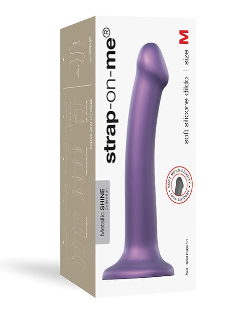 Lovely Planet Strap On Me Flexible Dildo Metallic Purple Dildos