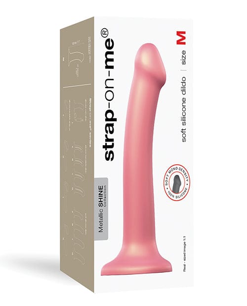 Lovely Planet Strap On Me Flexible Dildo Metallic Rose Dildos