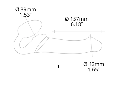 Lovely Planet Strap On Me Multi Orgasm Bendable Strapless Strap On Large Dildos