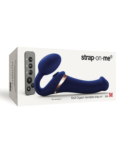 Lovely Planet Strap On Me Multi Orgasm Bendable Strapless Strap On Medium Night Blue Dildos
