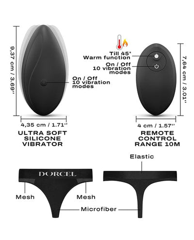 Lovely Planet Dorcel Discreet Panty Vibe W/panty - Black Vibrators