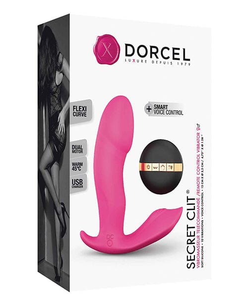 Lovely Planet Dorcel Secret Clit Dual Stim Heating And Voice Control - Pink Vibrators