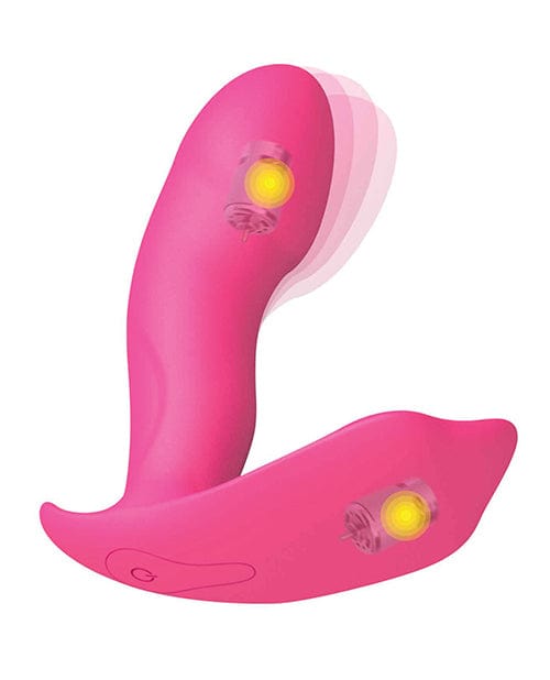Lovely Planet Dorcel Secret Clit Dual Stim Heating And Voice Control - Pink Vibrators