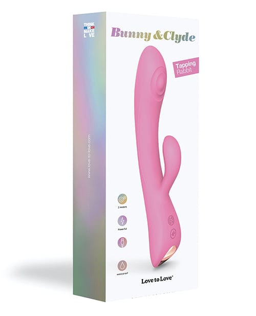 Lovely Planet Love To Love Bunny &amp; Clyde Tapping Rabbit Pink Passion Vibrators