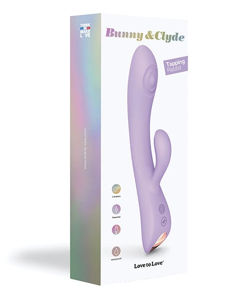 Lovely Planet Love To Love Bunny &amp; Clyde Tapping Rabbit Viva Mauve Vibrators