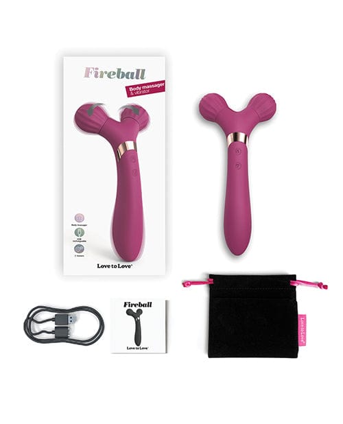 Lovely Planet Love To Love Fireball Forked Vibrator - Plum Star Vibrators