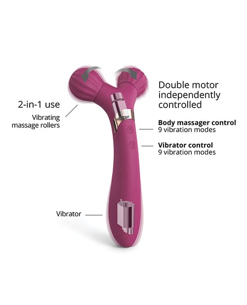 Lovely Planet Love To Love Fireball Forked Vibrator - Plum Star Vibrators