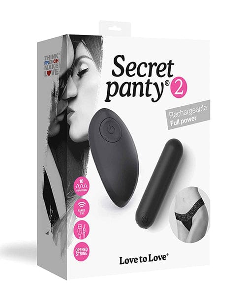 Lovely Planet Love To Love Secret Panty Vibe 2 Black Vibrators