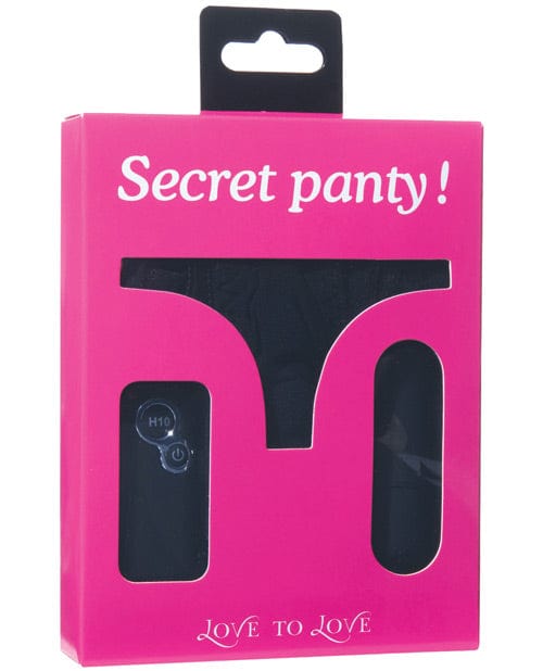 Lovely Planet Love To Love Secret Vibrating Panty - Black Vibrators