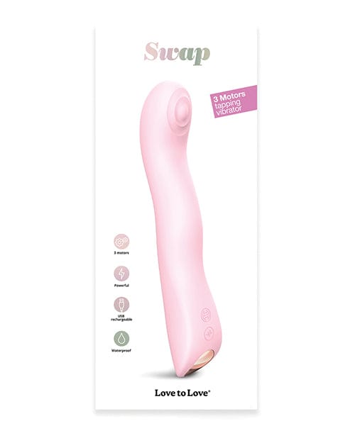 Lovely Planet Love To Love Swap Tapping Vibrator Baby Pink Vibrators