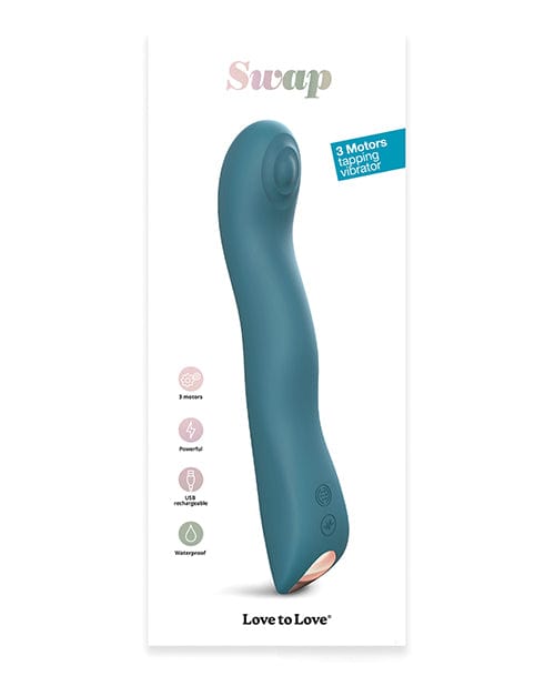 Lovely Planet Love To Love Swap Tapping Vibrator - Teal Me Vibrators