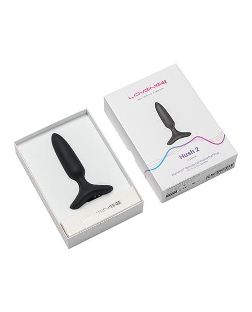 Lovense Lovense Hush 2 1" Butt Plug - Black Anal Toys