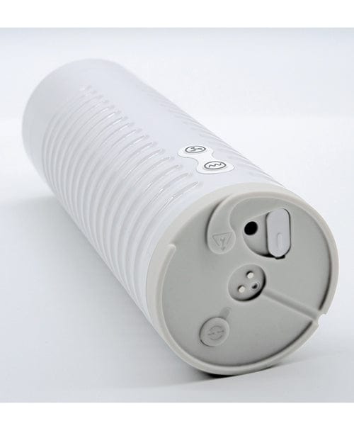 Lovense Max 2 Rechargeable Male Masturbator with White Case - Clear Sleeve