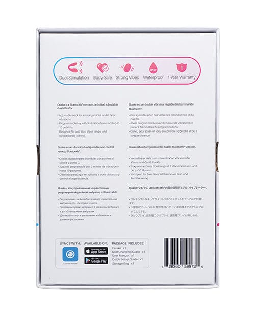 Lovense Lovense Dolce (previously Quake) Adjustable Dual Stimulator - Pink Vibrators
