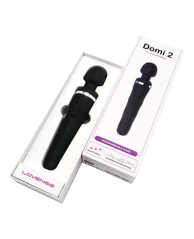 Lovense Lovense Domi 2 Flexible Rechargeable Mini Wand - Black Vibrators