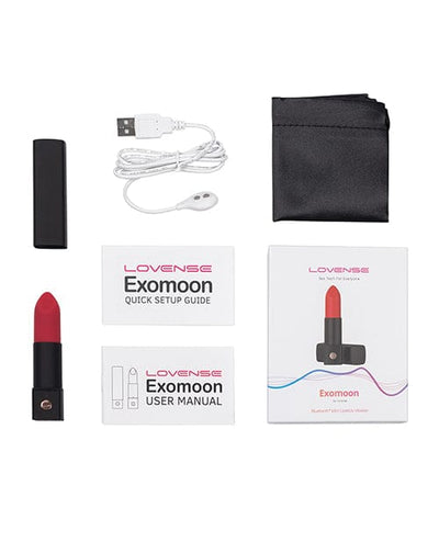 Hytto Pte. Ltd. Lovense Exomoon Lipstick Vibe - Red Vibrators