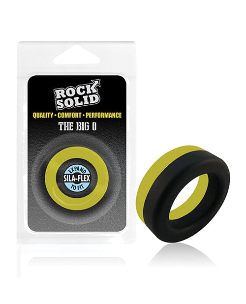 Lucom Rock Solid Big O Ring Black/Yellow Penis Toys
