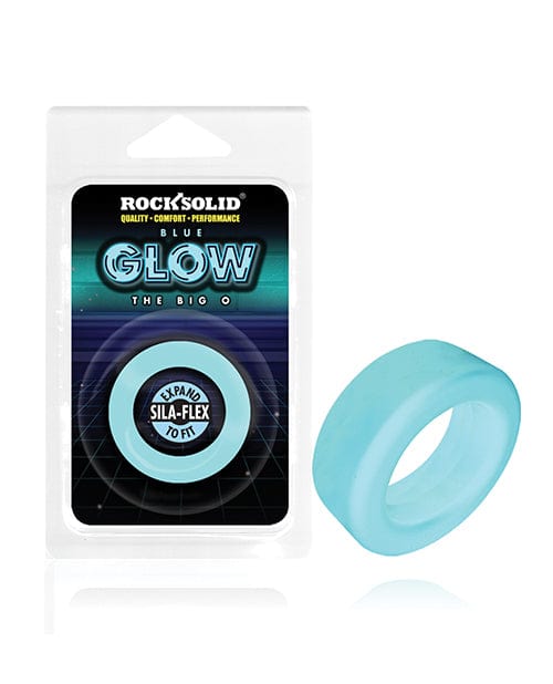Lucom Rock Solid Glow In The Dark Big O Ring Blue Penis Toys