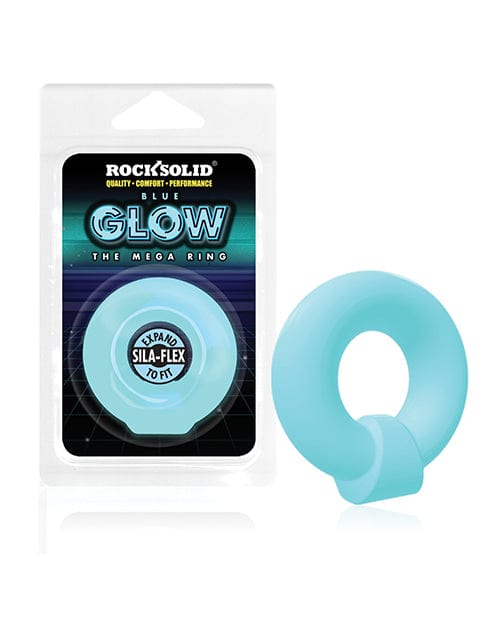 Lucom Rock Solid Glow In The Dark Mega Ring Blue Penis Toys