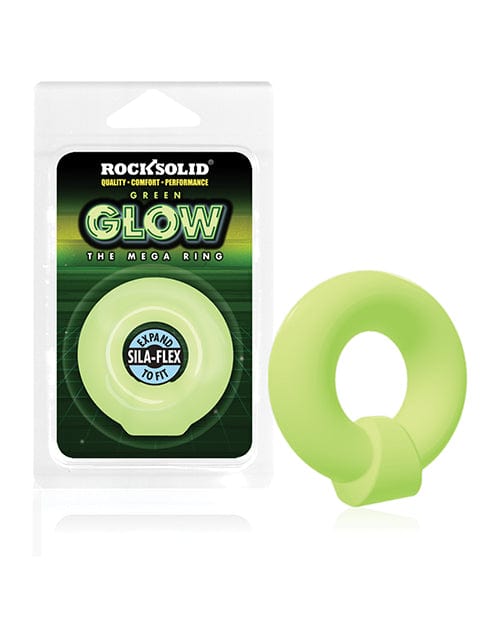 Lucom Rock Solid Glow In The Dark Mega Ring Green Penis Toys