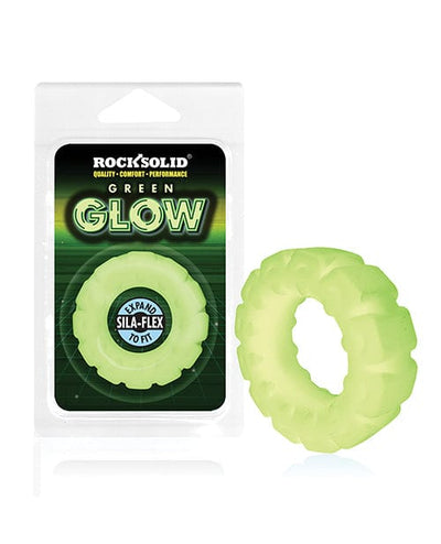 Lucom Rock Solid Glow In The Dark The Tire Ring - Green Penis Toys