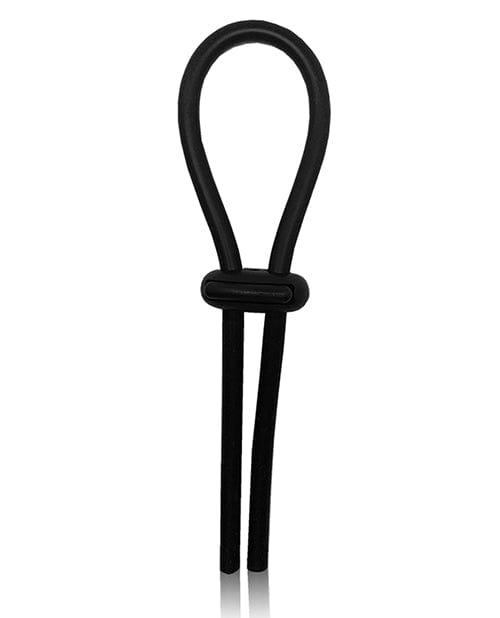 Lucom Rock Solid Lasso Single Adjustable Lock Black Silicone Penis Toys