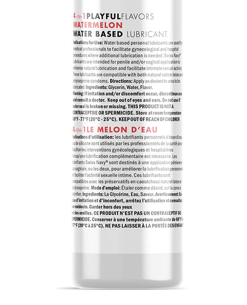 M.D. Science Lab Swiss Navy 4 In 1 Playful Flavors Watermelon Lubes