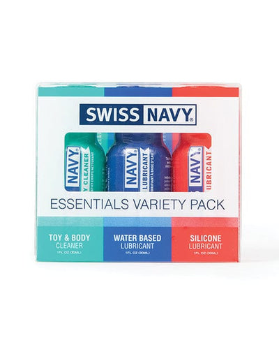 M.D. Science Lab Swiss Navy Essentials Variety Pack Of 3 - 1 Oz Lubes