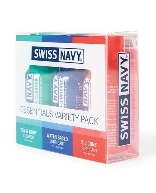 M.D. Science Lab Swiss Navy Essentials Variety Pack Of 3 - 1 Oz Lubes