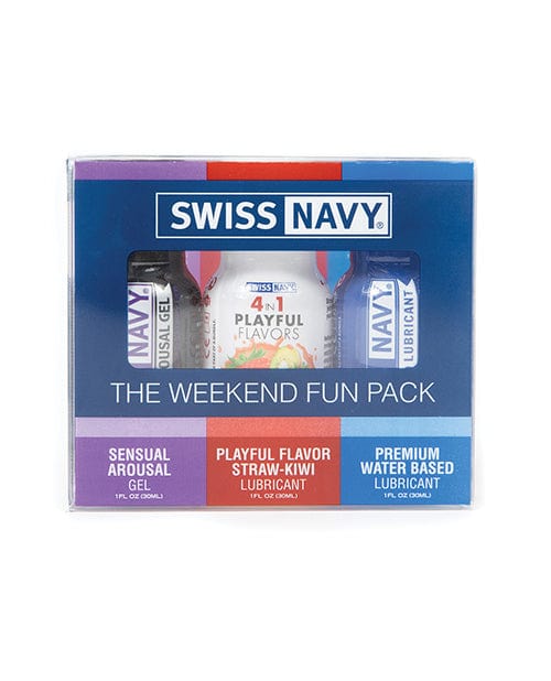 M.D. Science Lab Swiss Navy Weekend Fun Pack Of 3 - 1 Oz Lubes