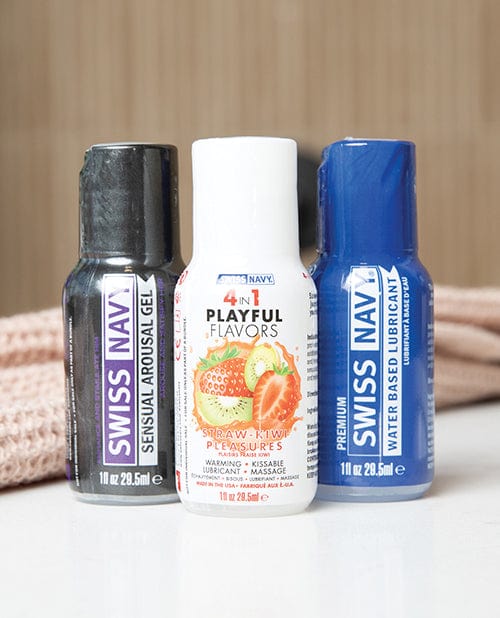 M.D. Science Lab Swiss Navy Weekend Fun Pack Of 3 - 1 Oz Lubes