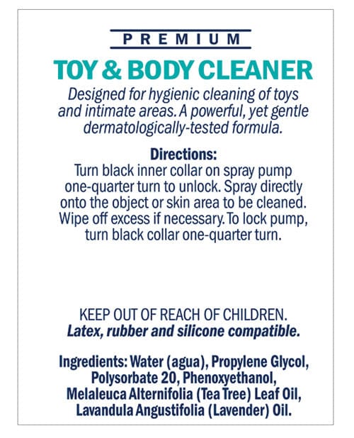 M.D. Science Lab Swiss Navy Toy &amp; Body Cleaner - 6 Oz. Bottle More