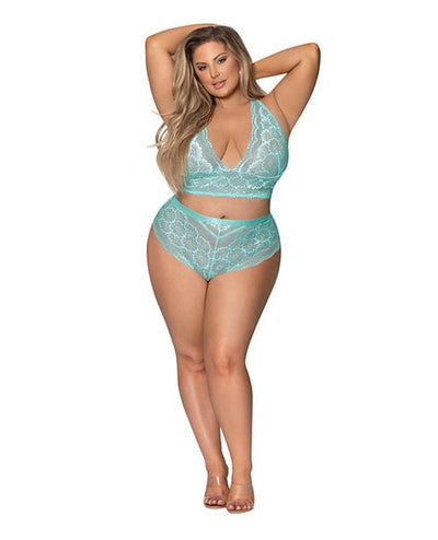 Magic Moments Int'l Seabreeze Strappy Back Cami & Short 2x Turquoise Lingerie & Costumes