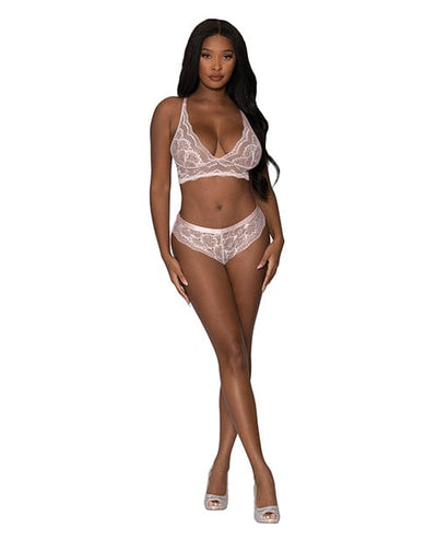 Magic Moments Int'l Seabreeze Strappy Back Cami & Short Blush / Large/Extra Large Lingerie & Costumes