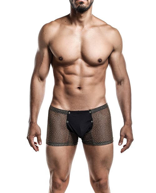 Malebasics Corp Male Basics Sinful Magic Leopard Pouch Thong Black Lingerie &amp; Costumes