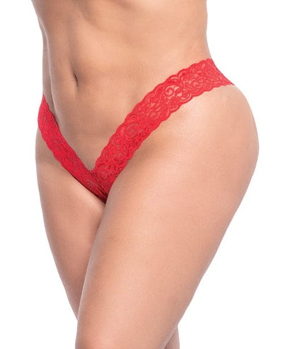 Mapale Lace V Front Boy Short Red Extra Large Lingerie & Costumes
