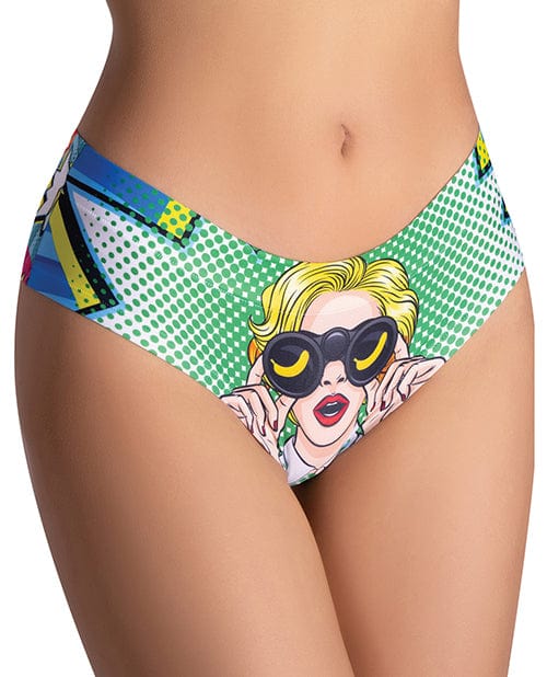Mememe Usa LLC Mememe Comics Curious Girl Printed Slip Large Lingerie &amp; Costumes
