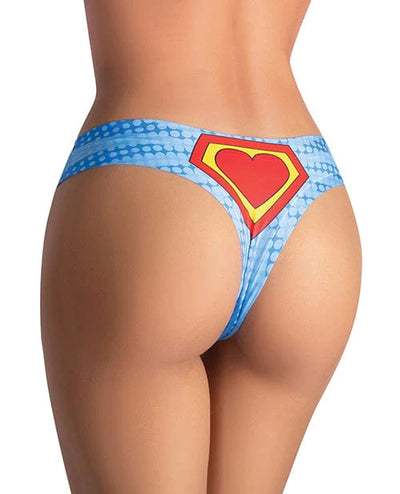 Mememe Usa LLC Mememe Comics Wonder Girl Printed Thong Lingerie & Costumes