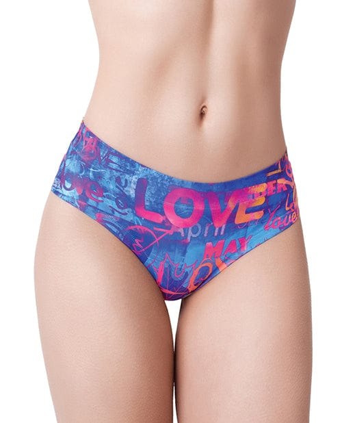 Mememe Usa LLC Mememe Love Graffiti Printed Slip Large Lingerie & Costumes