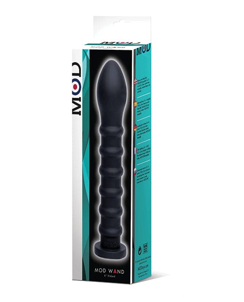 Mod Designs Mod Ribbed Wand - Black Dildos